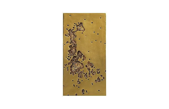 Phillips Collection Splotch Rectangle Wall Art in Gold Leaf PH107318