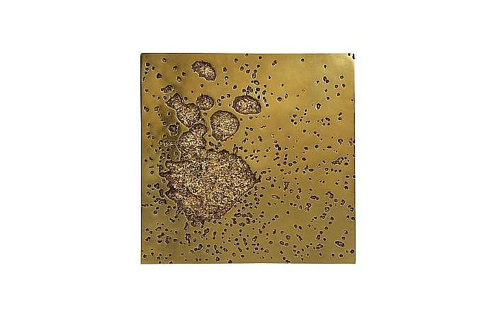 Phillips Collection Splotch Square Wall Art in Gold Leaf PH107319