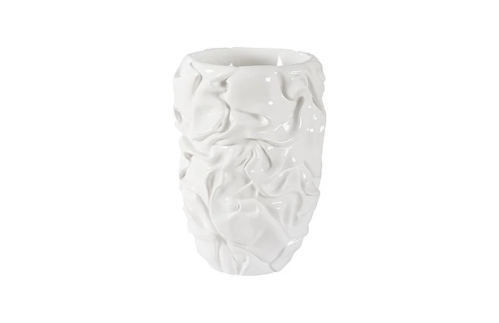 Phillips Collection Drape Planter in Gel Coat White PH108835