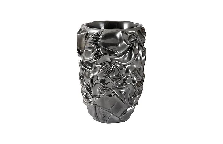 Phillips Collection Drape Planter in Liquid Silver PH108836