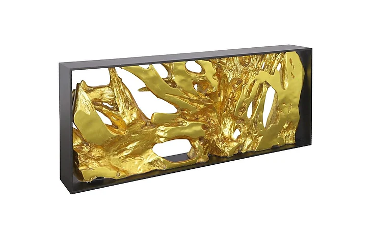 Phillips Collection Cast Root Framed Console Table in Gold Leaf PH111378