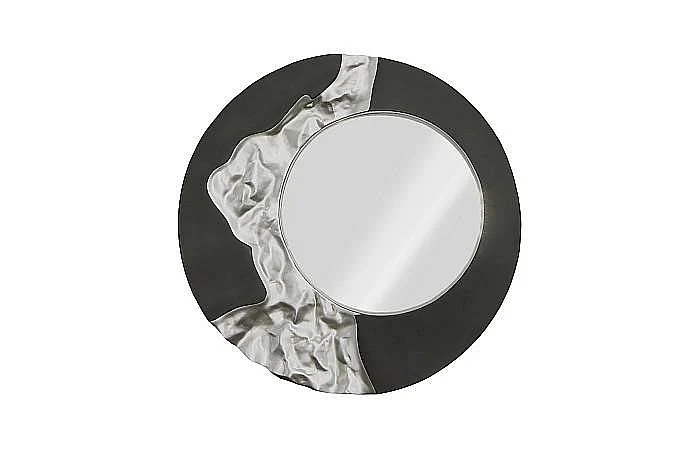 Phillips Collection Mercury Mirror in Black and Silver Leaf PH113441