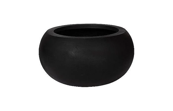 Phillips Collection Large Rounded Planter in Black PH114676