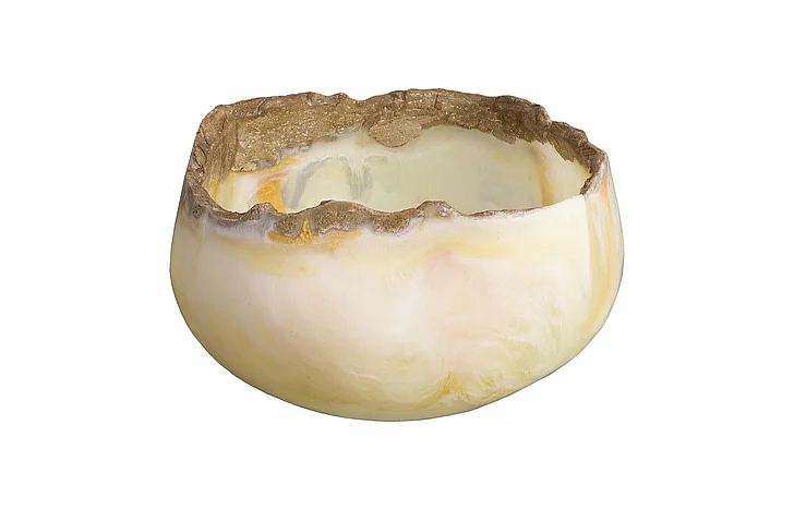 Phillips Collection Cast Onyx Bowl in White Cloud PH115103
