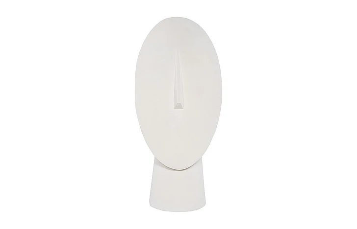 Phillips Collection Oval Cycladic Head Sculpture in White Stone PH115111