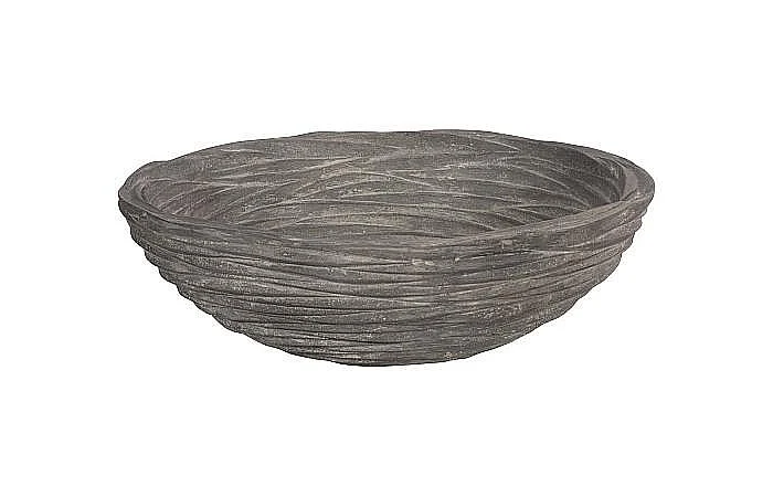 Phillips Collection Waves Bowl Large in Gray PH115254
