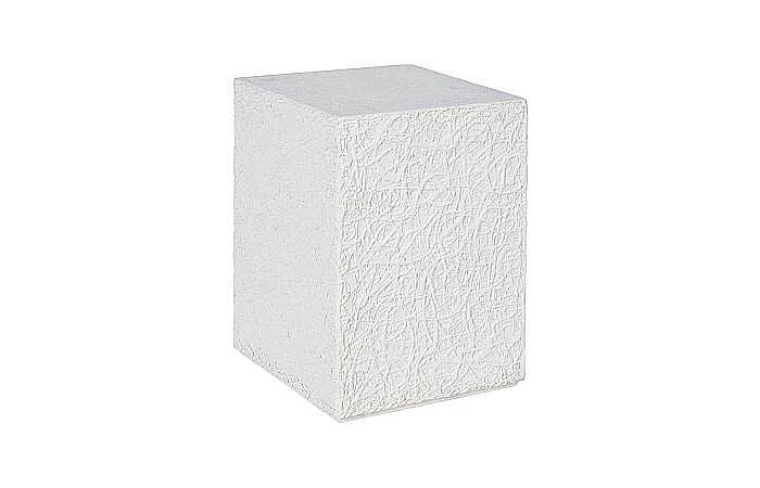 Phillips Collection String Theory Pedestal Small in White Stone PH115673