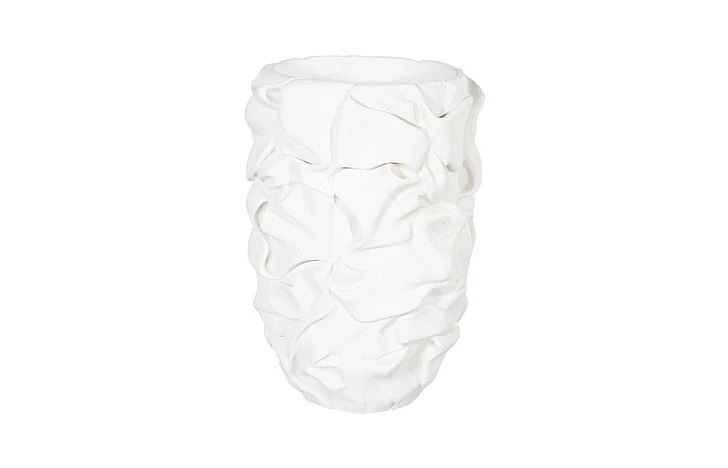 Phillips Collection Drape Planter in White Stone PH115678