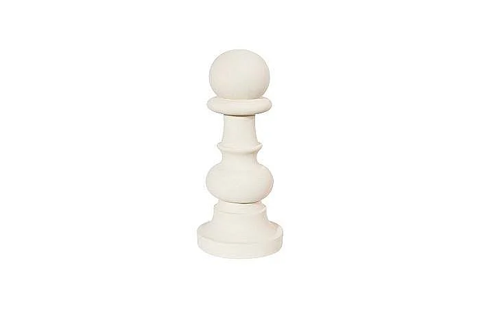 Phillips Collection Pawn Chess Sculpture in White PH115688