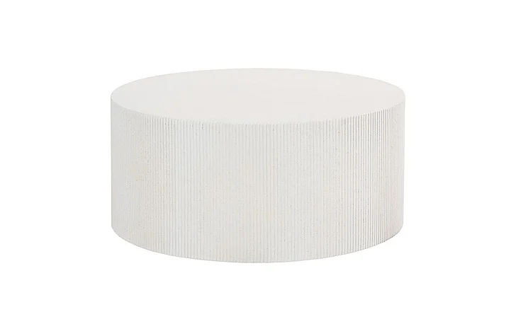 Phillips Collection Groovy Coffee Table in White Stone PH115692