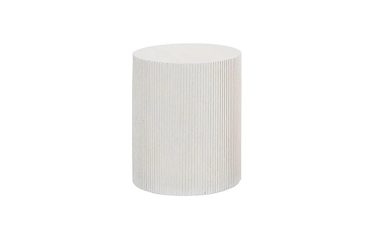 Phillips Collection Groovy Side Table in White Stone PH115693