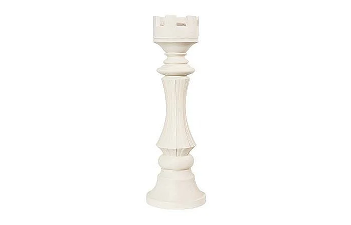 Phillips Collection Rook Chess Sculpture in Cast Stone White PH115697