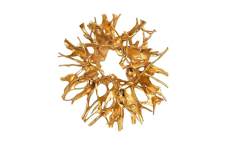 Phillips Collection Cast Root Wall Décor in Gold Leaf PH116916