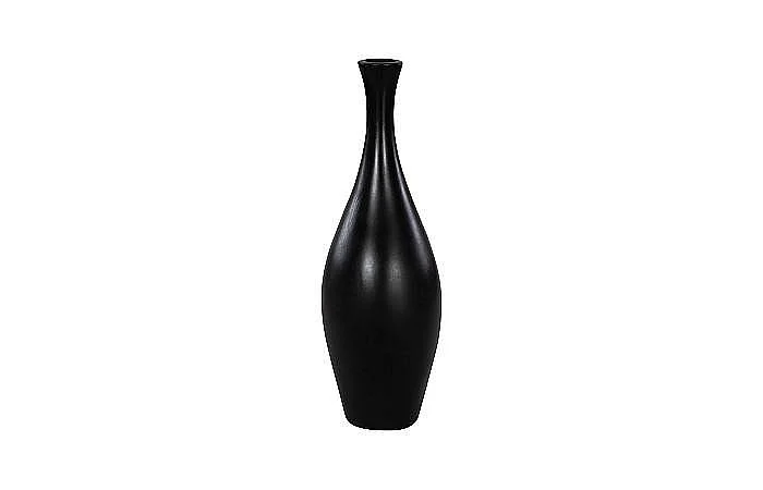 Phillips Collection Trumpet Vase Small in Matte Black PH117191
