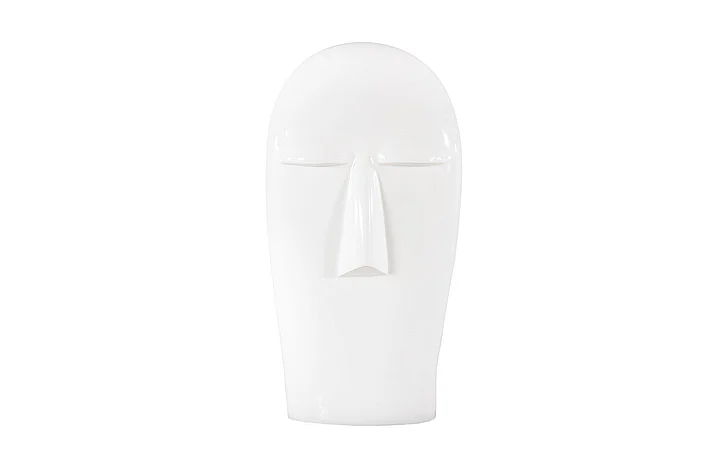 Phillips Collection Emerging Face Sculpture in Gel Coat White PH117409