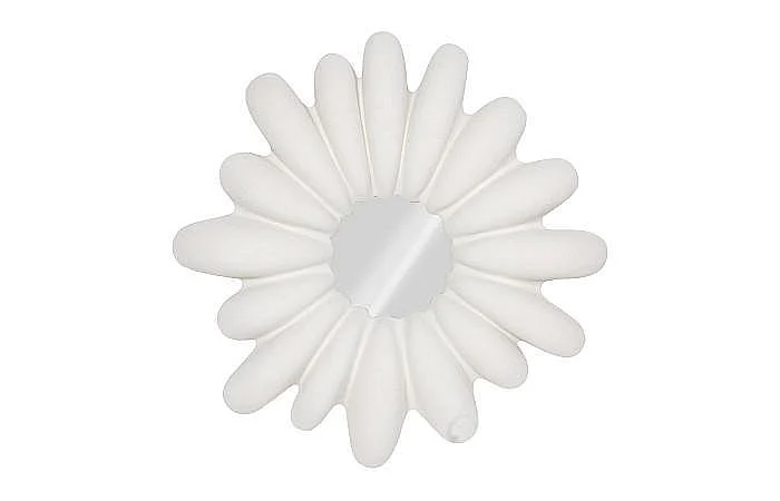Phillips Collection Radial Shell Mirror in White Stone PH117416