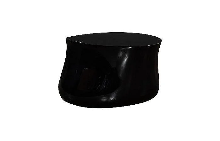 Phillips Collection Mellow Coffee Table in Gel Coat Black PH118443