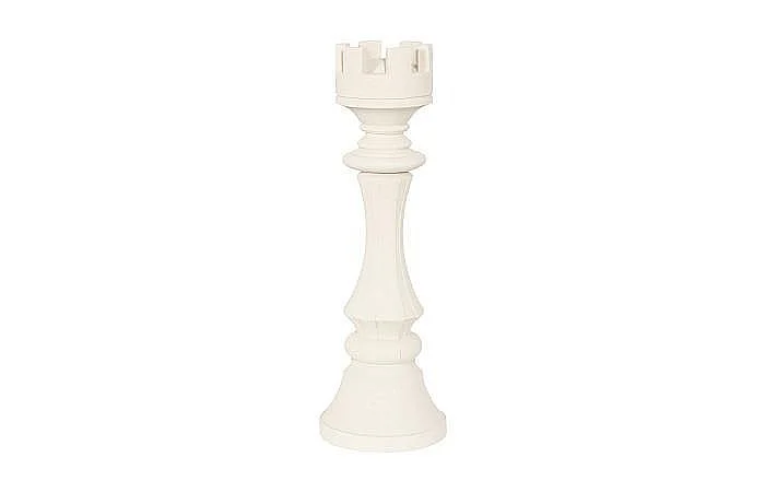 Phillips Collection Rook Chess Sculpture Small in Cast Stone White PH118744