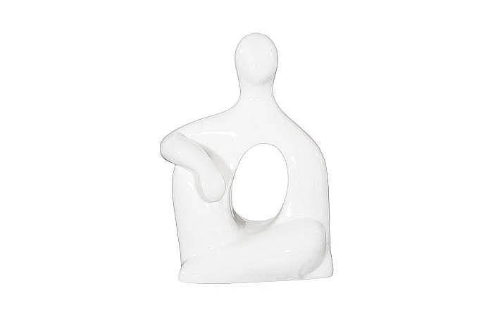 Phillips Collection Seated Sculpture in Gel Coat White PH118769