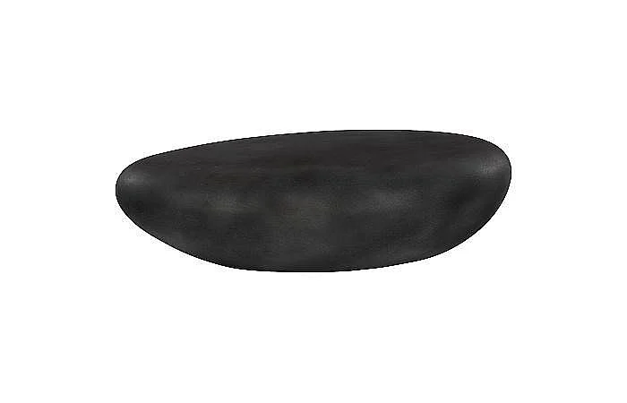 Phillips Collection River Extra Large Stone Coffee Table in Charcoal Stone PH119408