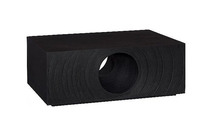 Phillips Collection Void Coffee Table in Black Stone PH119469