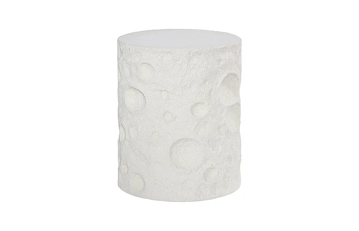 Phillips Collection Crater Side Table, White Stone PH119472