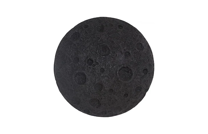 Phillips Collection Crater Wall Art, 22", Black Stone PH119561
