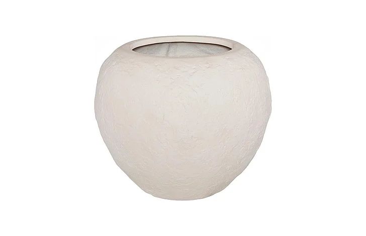 Phillips Collection Aera Planter, Wide, Off White, Medium PH119649