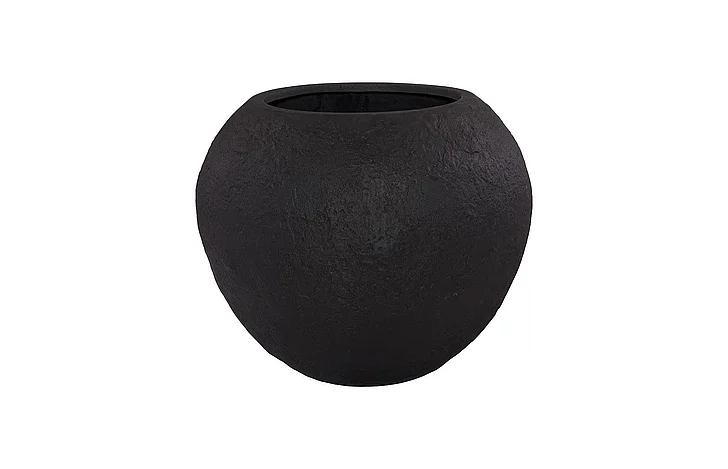 Phillips Collection Aera Planter Wide, Black, Large PH119656