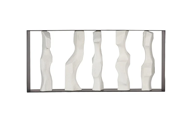 Phillips Collection Cast Women Metal Framed Console, Roman Stone PH120065