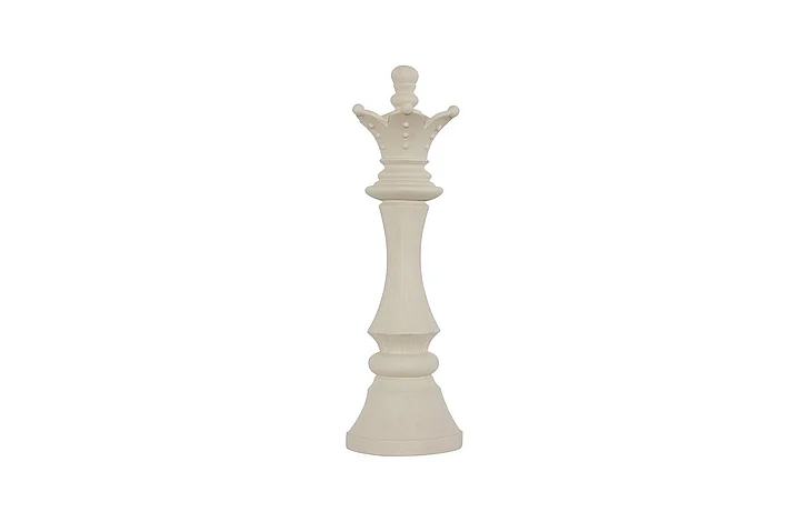Phillips Collection Queen Chess Wall Decor, Cast Stone White PH120075