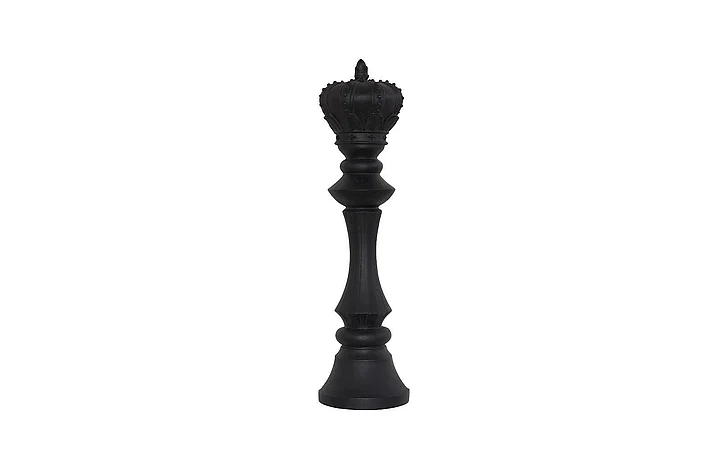 Phillips Collection King Chess Wall Decor, Cast Stone Black PH120076
