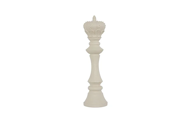 Phillips Collection King Chess Wall Decor, Cast Stone White PH120077