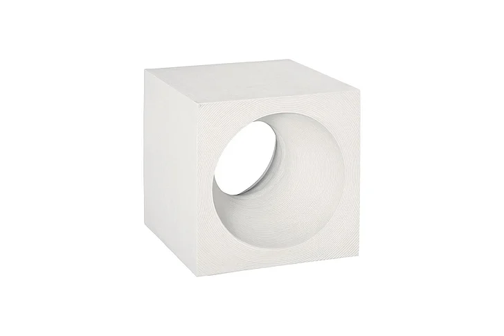 Phillips Collection Void Side Table, White Stone PH120242