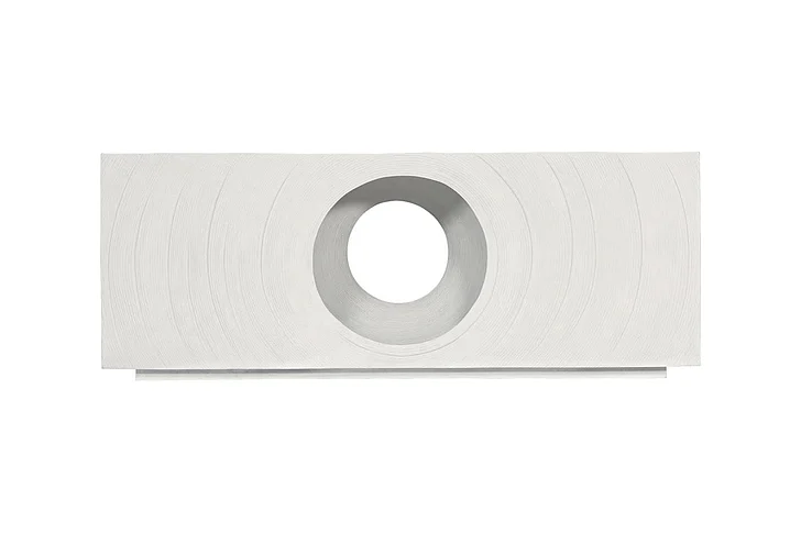 Phillips Collection Void Coffee Table, White Stone PH120243