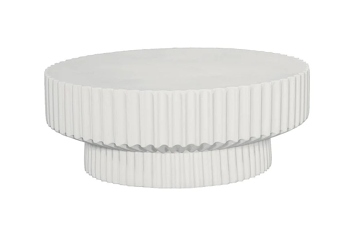 Phillips Collection Vetra Coffee Table, White Stone PH120495