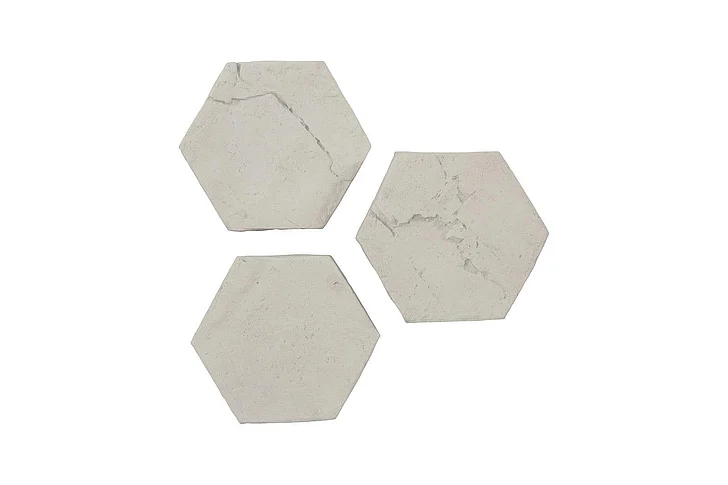 Phillips Collection Hexagon Wall Tiles, Set of 3, Roman Stone PH120497