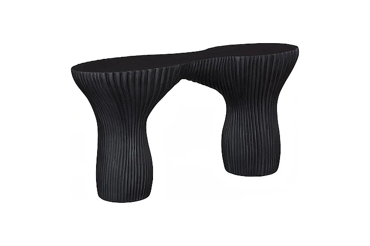 Phillips Collection Cadence Console Table, Black Stone PH120509