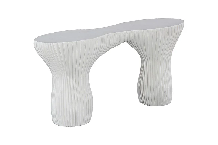 Phillips Collection Cadence Console Table, White Stone PH120510