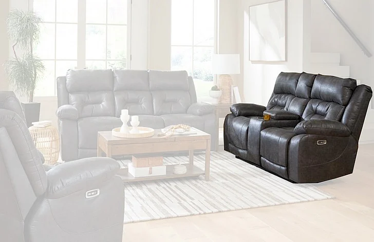 Peak Living 2000 Power Recline Power Headrest Loveseat in Sullivan Grey PH2002-1148 CUSTOM ITEM