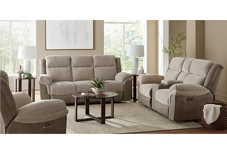 Peak Living 350 2pc Power Motion Living Room Set in Taffy Sand CUSTOM ITEM