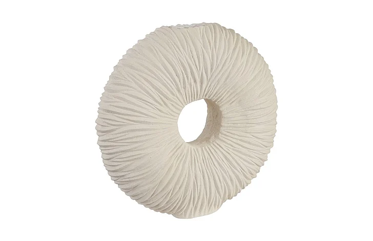 Phillips Collection Waves Large Circle Vase in Stone Cast PH53119