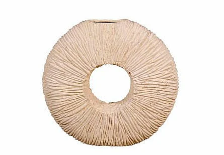 Phillips Collection Waves Small Circle Vase in Stone Cast PH53120