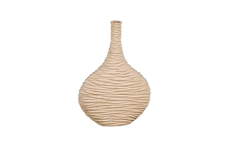 Phillips Collection Waves Bottle in Stone Cast PH53121