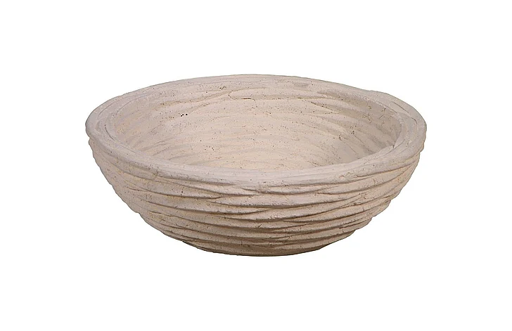 Phillips Collection Waves Small Bowl in Stone Cast PH53123