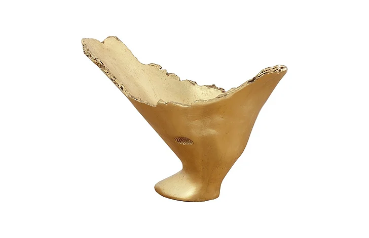 Phillips Collection Cast Naturals Burled Vase in Gold PH56703