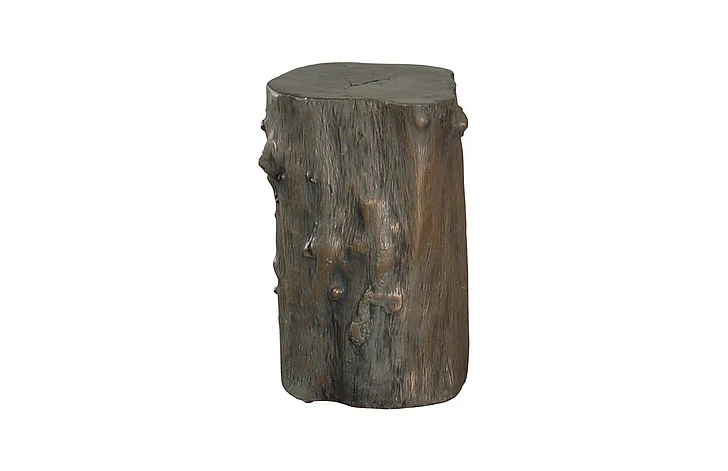 Phillips Collection Cast Naturals Log Small Stool in Bronze PH56722