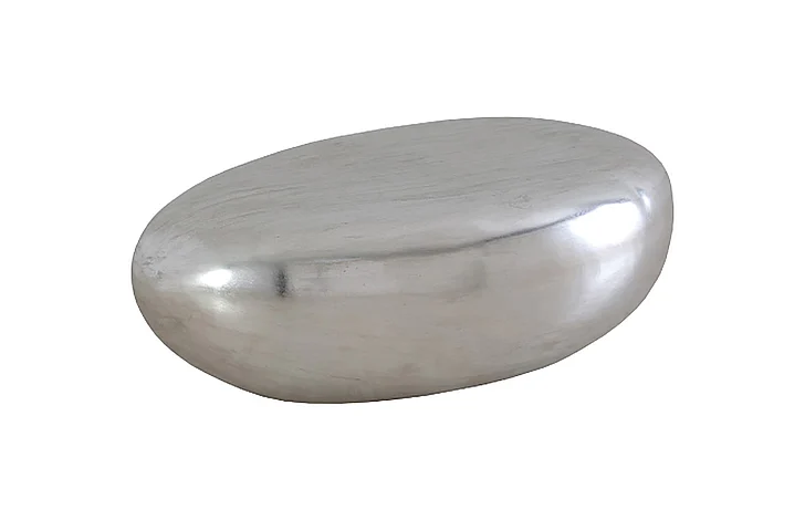 Phillips River Stone Small Coffee Table in Silver PH57484