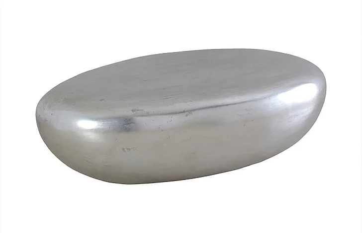 Phillips River Stone Large Coffee Table in Silver PH57486