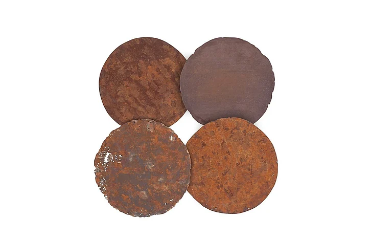Phillips Collection Rust Cast Oil Drum Wall Discs in Rust PH58501